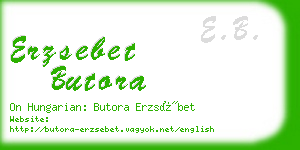 erzsebet butora business card